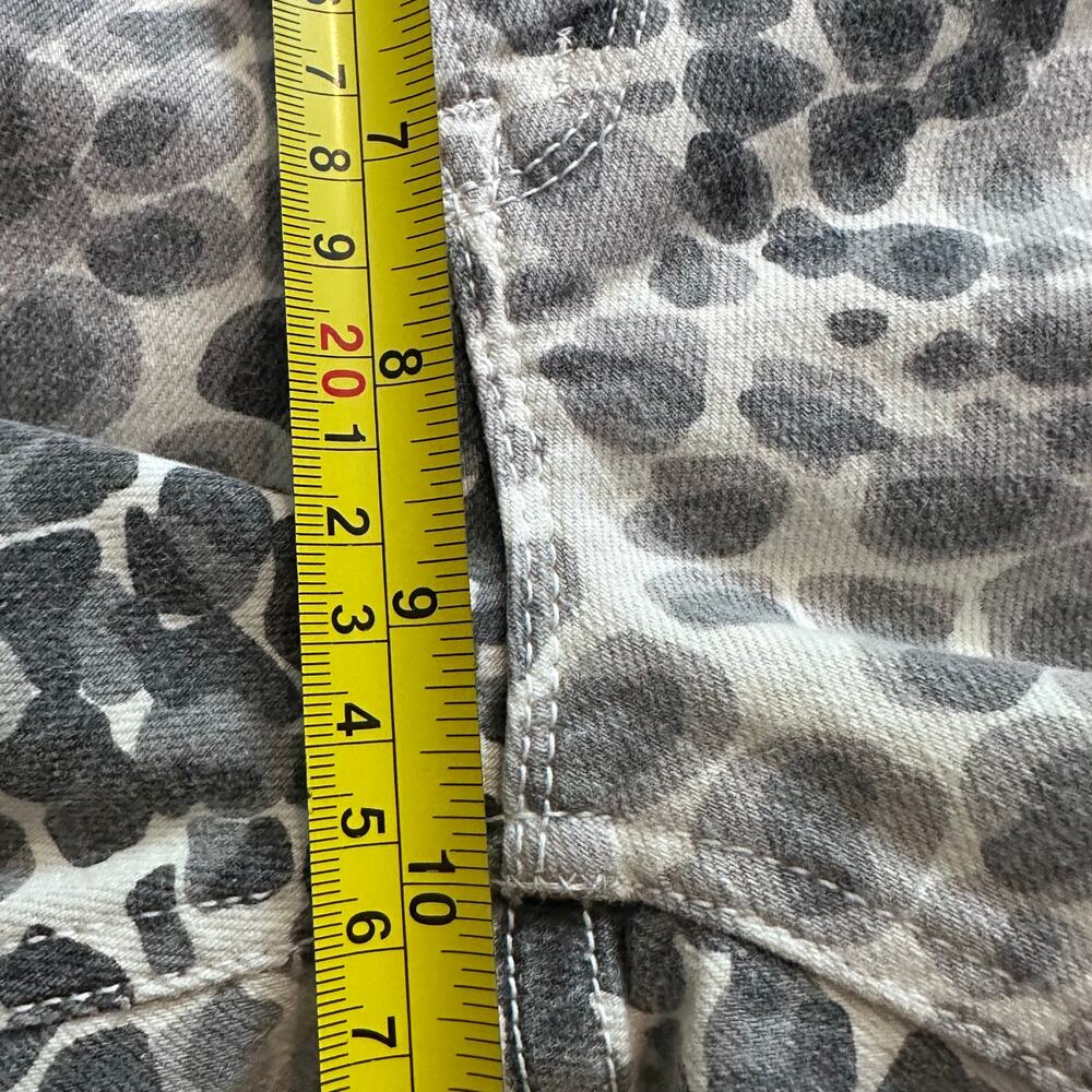 MOTHER Mid Rise Dazzler Ankle Jeans Size 29 Animal Print Skinny Grey - Picture 13 of 14